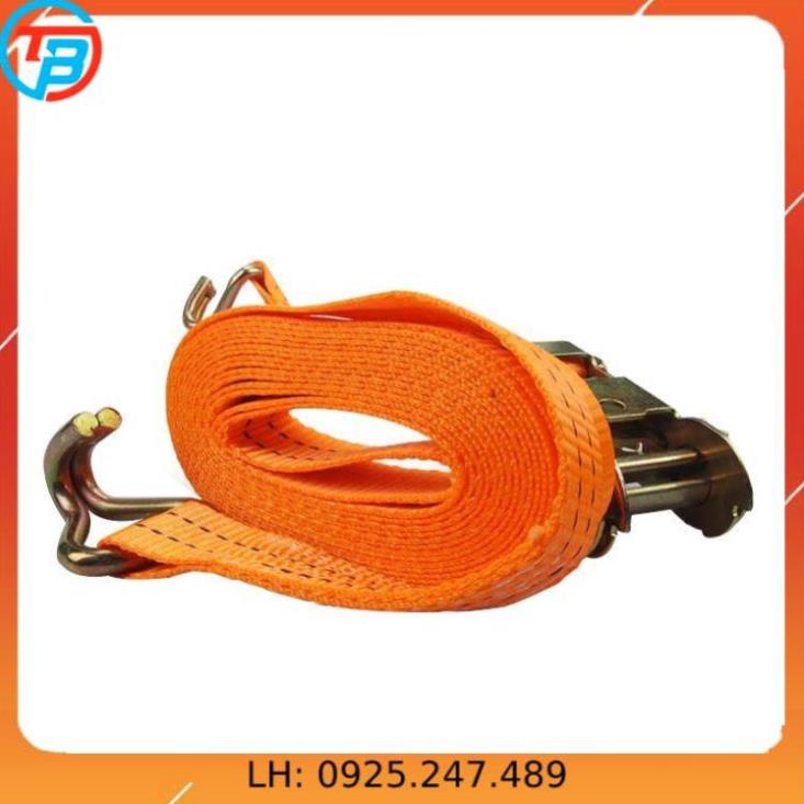 Dây cảo chằng hàng tăng đơ bản 35mm, Có Móc J, dài 1m-8m, tải trọng 2 tấn, chất liệu 100% Polyeter cường lực siêu bền