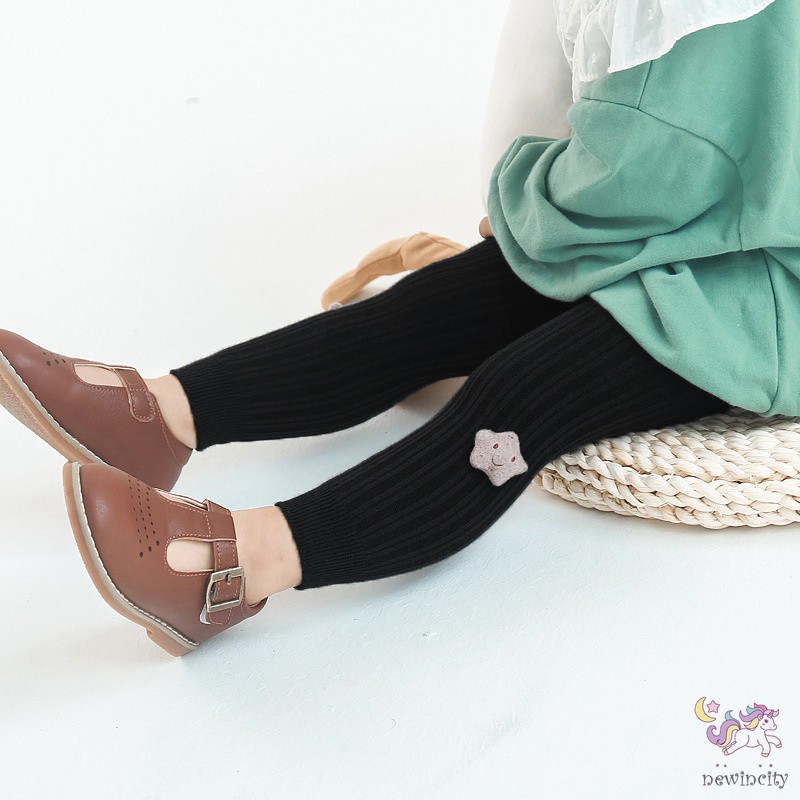 Quần Legging Dệt Kim Dáng Ôm Kiểu Hàn Quốc Thời Trang Mùa Thu Cho Bé Gái