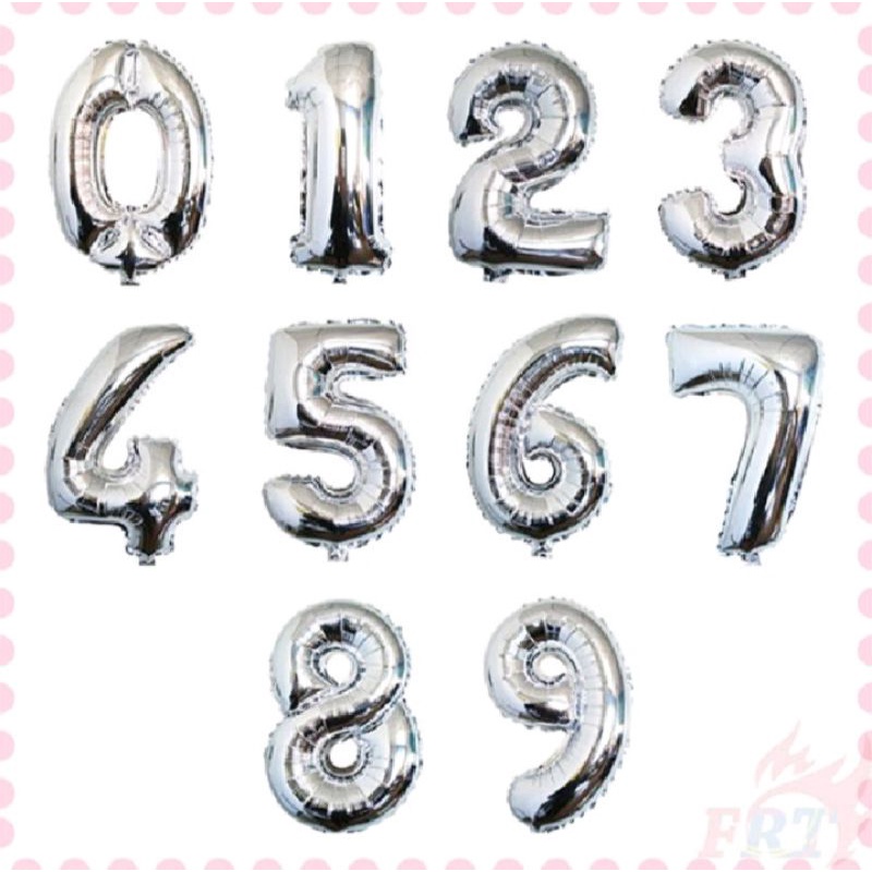 Bóng SỐ tuổi sinh nhật 16ich 0-9 bằng lá nhôm trang trí sinh nhật,thôi nôi🔥