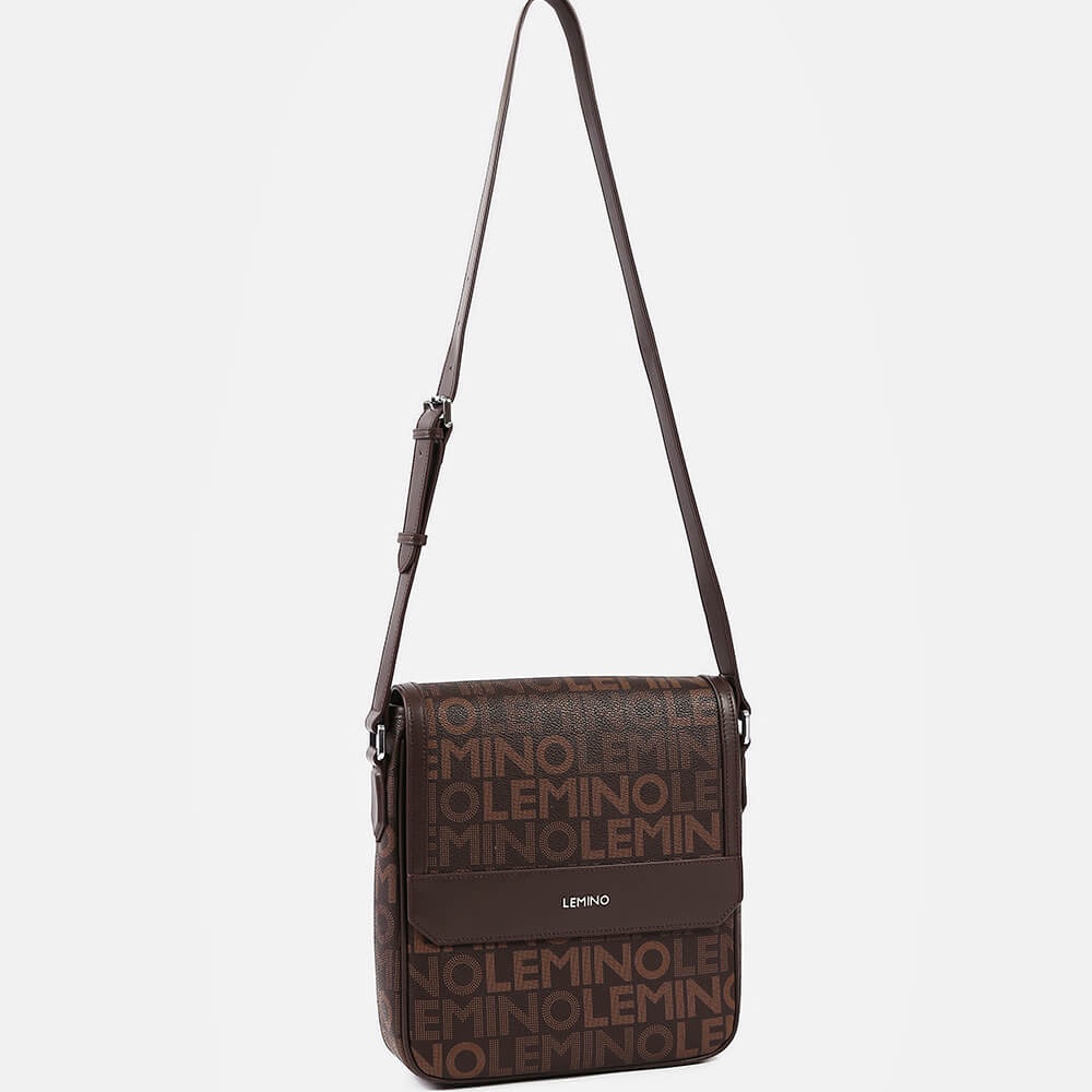 Túi Đeo Chéo Nam Lemino Monogram Canvas LE15003