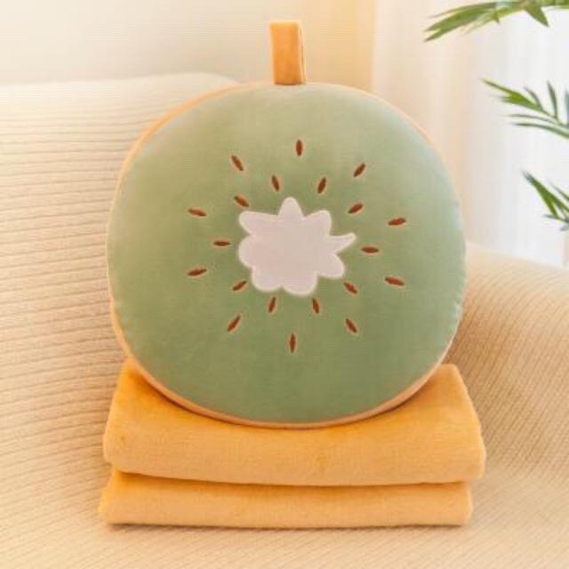 Bộ Chăn Gối Văn Phòng 2 trong 1 Hình Thú tròn