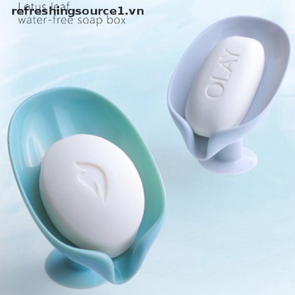 Giá Đỡ Xà Phòng Hình Chiếc Lá Thiết Kế Thoát Nước Tiện Dụng Cho Nhà Tắm