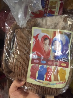 Mũ chùm kín cổ cho bé