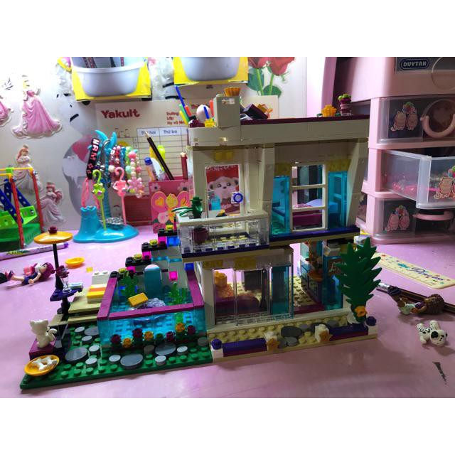Lego Friends Livi's Pop Star House 41135 Emma Mia Lepin 01046 biệt thự của ngôi sao nhạc pop Livi Quà cho các bé gái