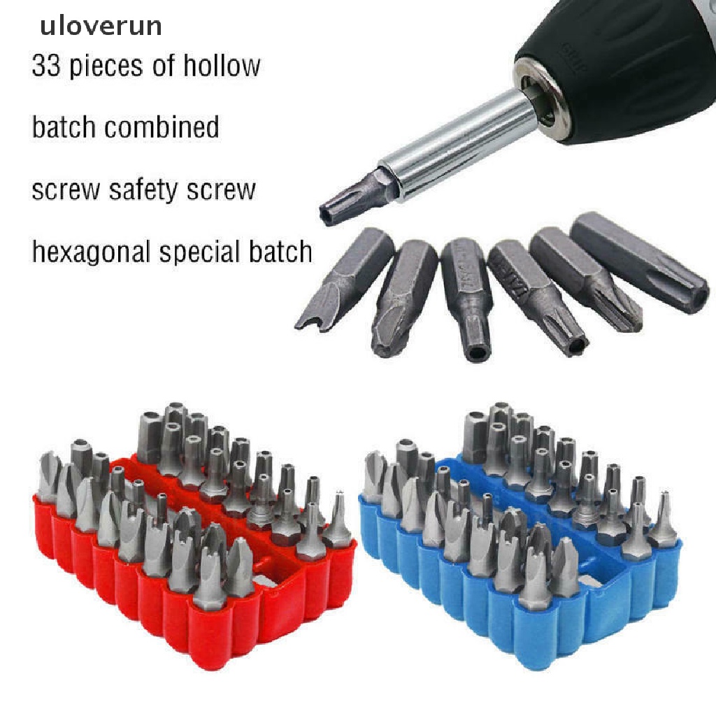 Uloverun Set 33 Đầu Tua Vít Lục Giác Chuyên Dụng Sửa Chữa Tiện Lợi