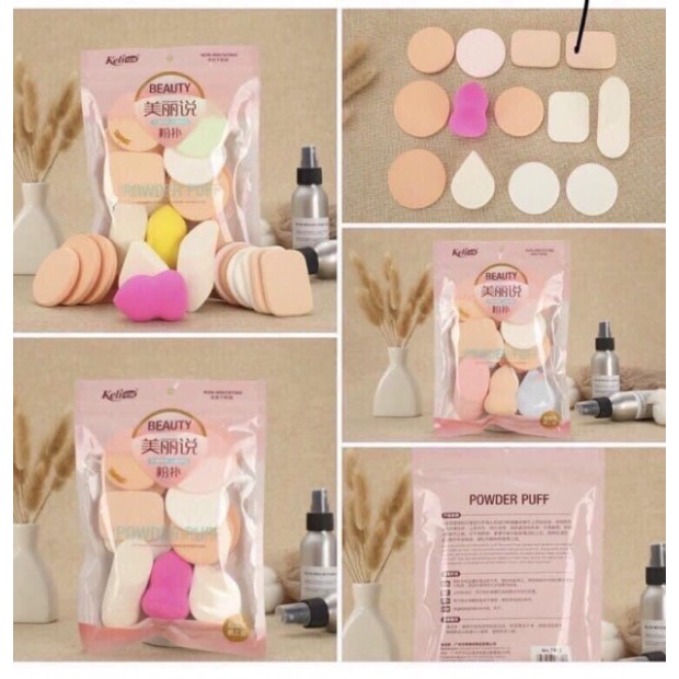 Set 13 bông mút trang điểm KELI ( siêu hot)