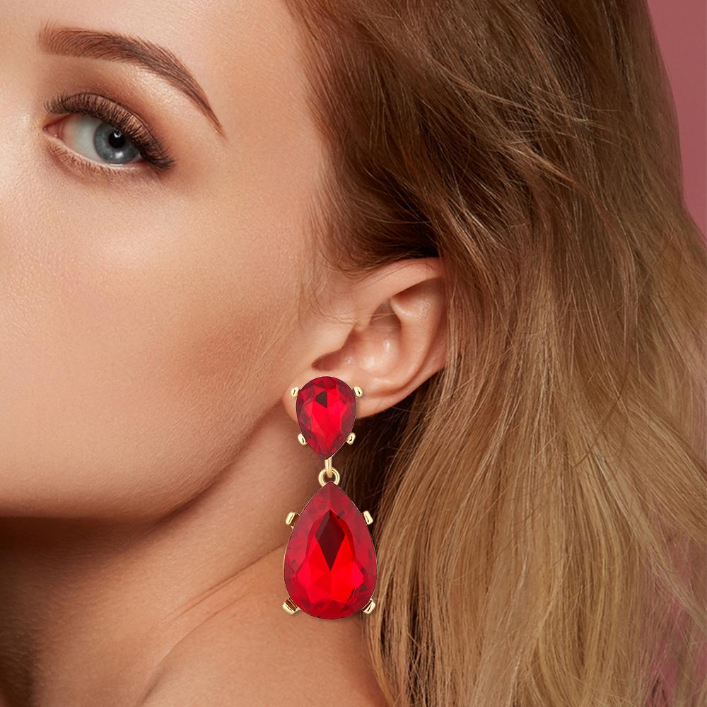 Bông Tai Dáng Dài Không Gây Dị Ứng Thiết Kế Sang Trọng Thời Trang Dự Tiệc 1 Cái Cho Nữ