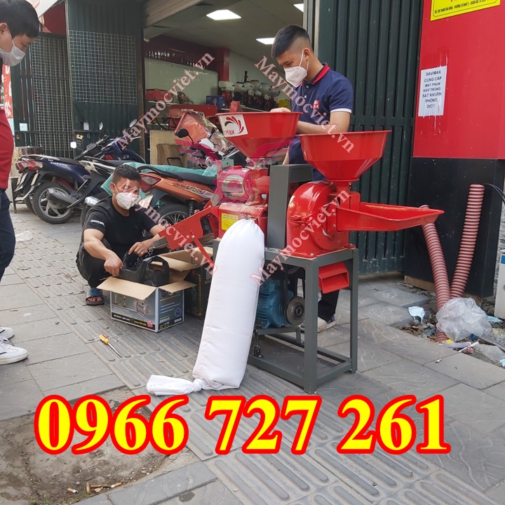 Máy sát gạo mua ở đâu rẻ, máy xát gạo mini cho gia đình motor 3 kw VM XG4CN