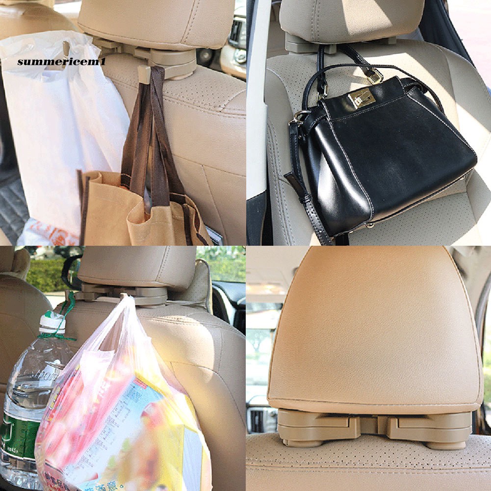 Móc Đôi Treo Vật Dụng Gắn Ghế Ngồi Xe Hơi