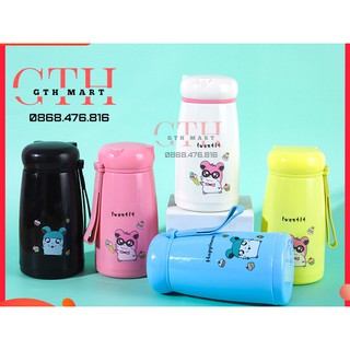 [Bao Vỡ 1 Đổi 1]Bình nước cách nhiệt in hình Chuột Siêu Quâyh Kute 2 Lớp ( có hộp ) nhiều màu cute – GTH SHOP A1