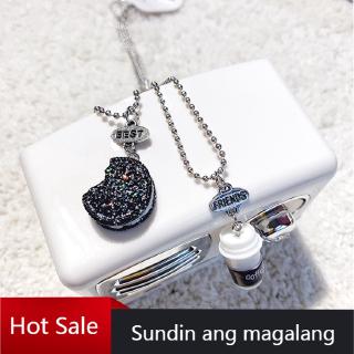 Dây Chuyền Mặt Dây Hình Bánh Quy/Cà Phê Dễ Thương Dành Cho Nam Và Nữ