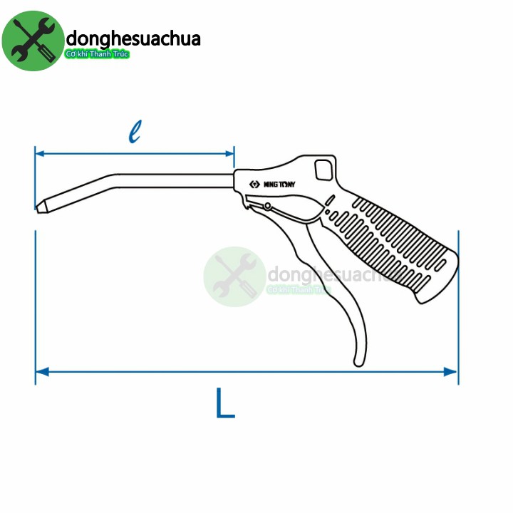 Súng xịt hơi Kingtony 79900-04 4inch vòi xịt 100mm