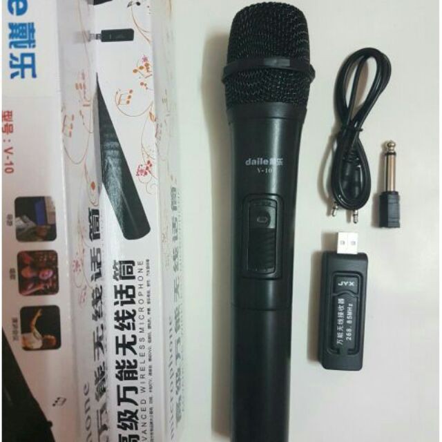 Micro Karaoke Không Dây Cho Loa Kéo Daile V10