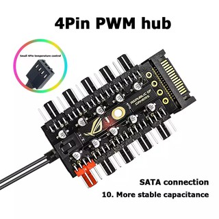 FAN HUB ROG 10 cổng hỗ trợ điều tốc