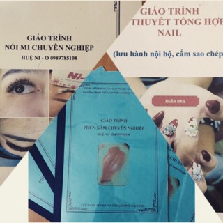 Combo giáo trình làm móng -mi - phun xăm