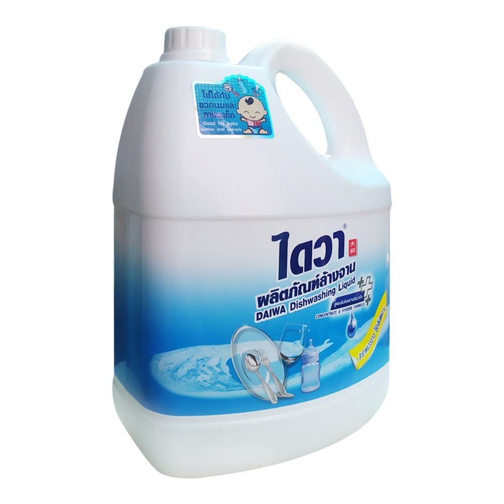 Nước rửa chén đậm đặc không mùi DAIWA Thái Lan 3800ml - can trắng xanh dương - Dishwashing detergent