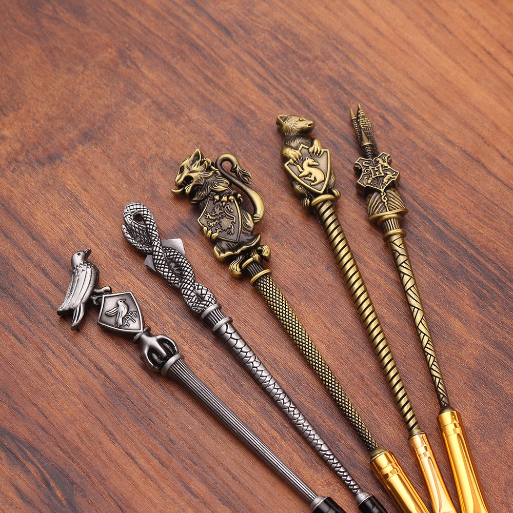 Bộ 5 cây cọ trang điểm bằng kim loại kiểu Harry Potter