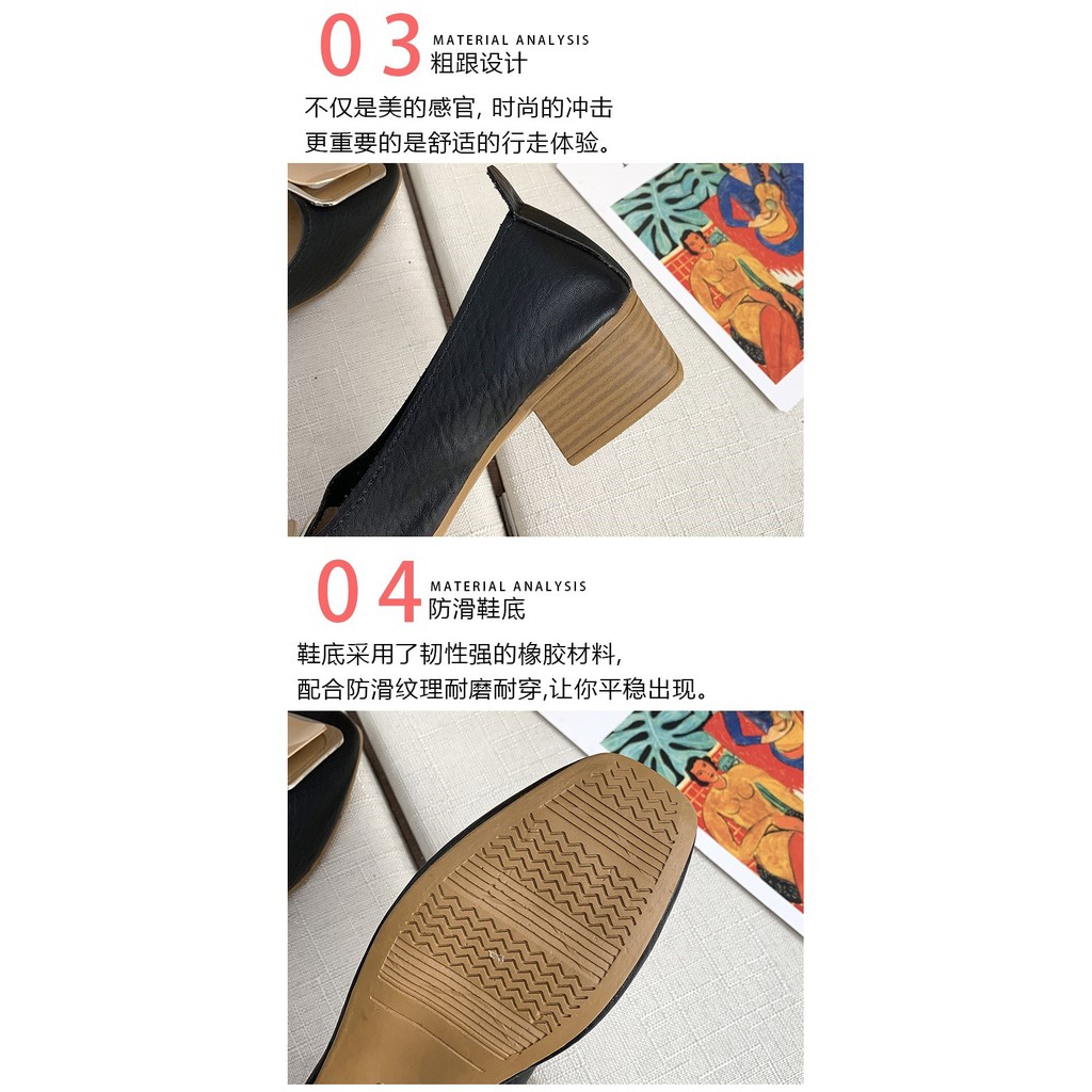 Giày Búp Bê Mũi Vuông Thời Trang Xuân Thu 2021 Cho Nữ | BigBuy360 - bigbuy360.vn