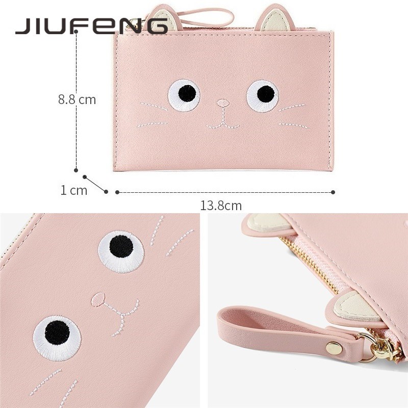 JIUFENG Ví tiền mini họa tiết hoạt hình phong cách Hàn Quốc đáng yêu | BigBuy360 - bigbuy360.vn