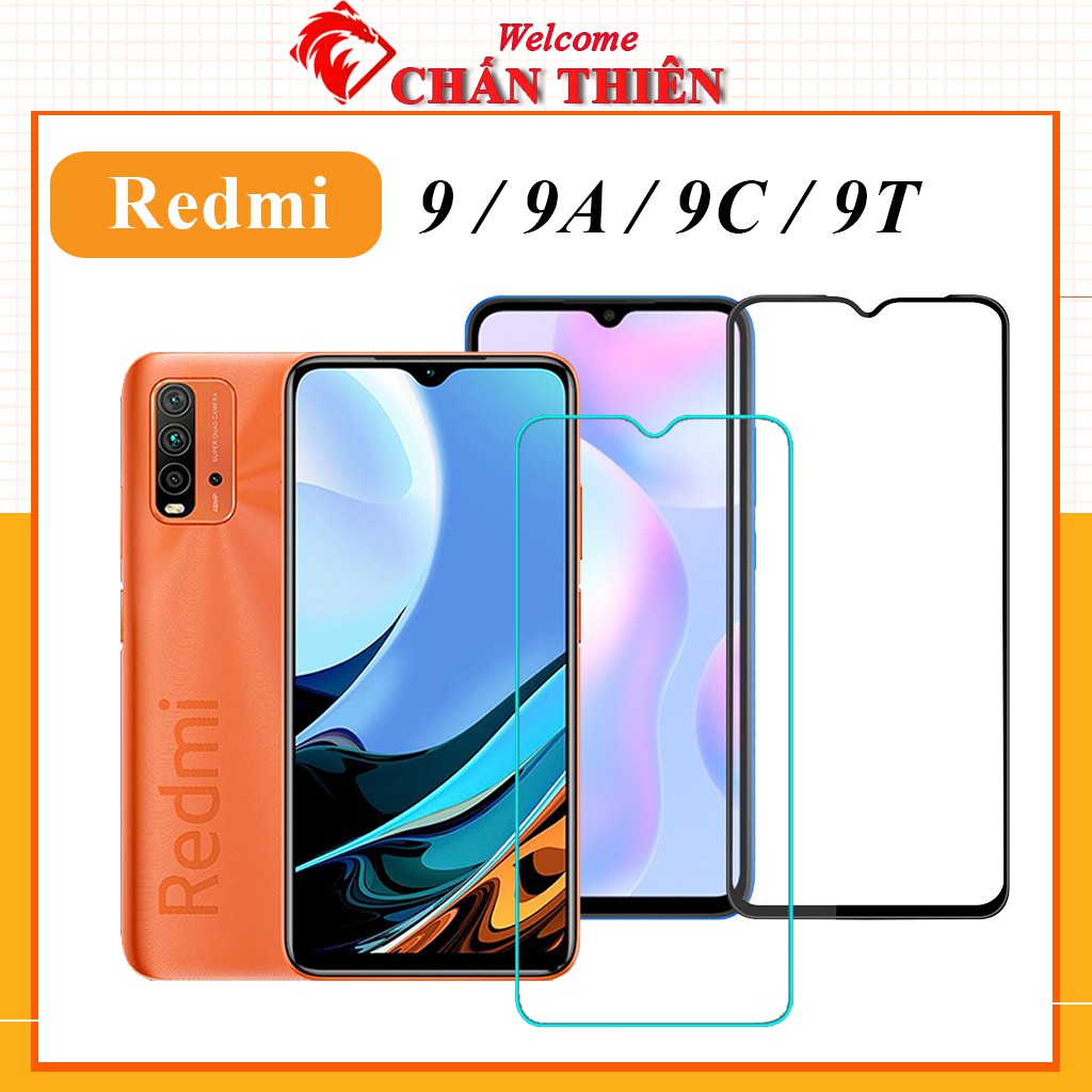 [Loại Xịn] Kính Cường Lực Redmi 9 9T 9A 9C Full Màn Trong Suốt 21H 9D Cảm Ứng Mượt Mà Tặng kèm khăn lau