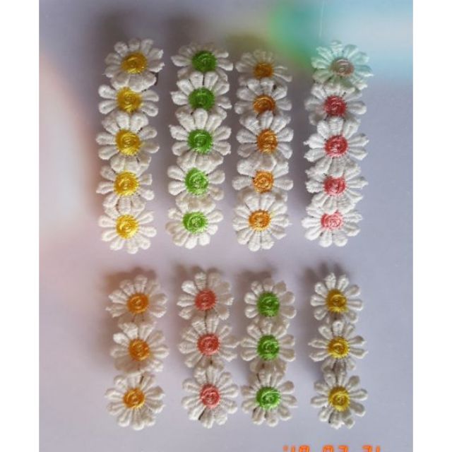 Kẹp tóc bông cúc vải