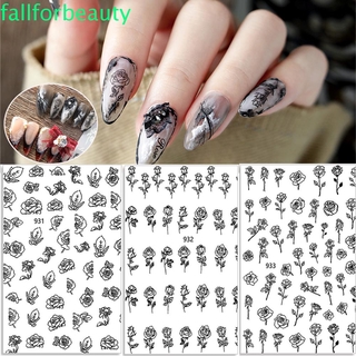 Miếng Dán Trang Trí Móng Tay 3D Hình Hoa Hồng Nghệ Thuật