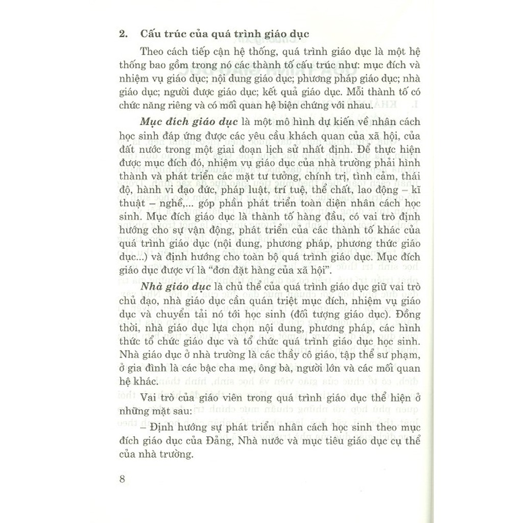 Sách - Giáo Trình Giáo Dục Học - Tập 2