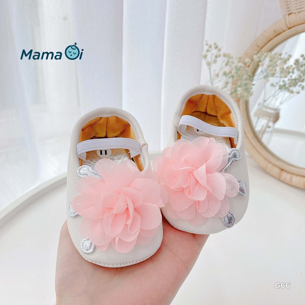 G66 Giày Búp Bê Bông Hồng Cho Bé Gái Tập Đi Của Mama ƠI - Thời trang cho bé