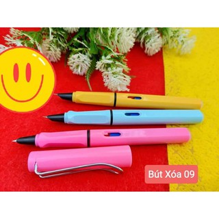 Combo gồm 2 bút ngòi trơn bé gái, 1 bút ngòi mài và 1 hộp ống mực 30 ống 75k