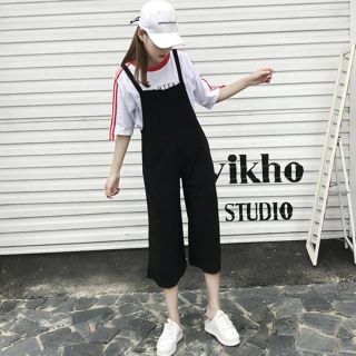 Quần yếm ống rộng