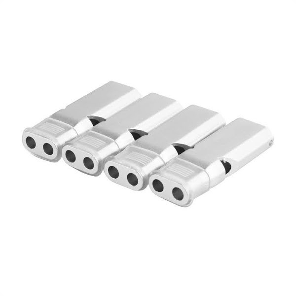 Còi nhôm âm kép cao cấp huấn luyện chim săn mồi thú cưng