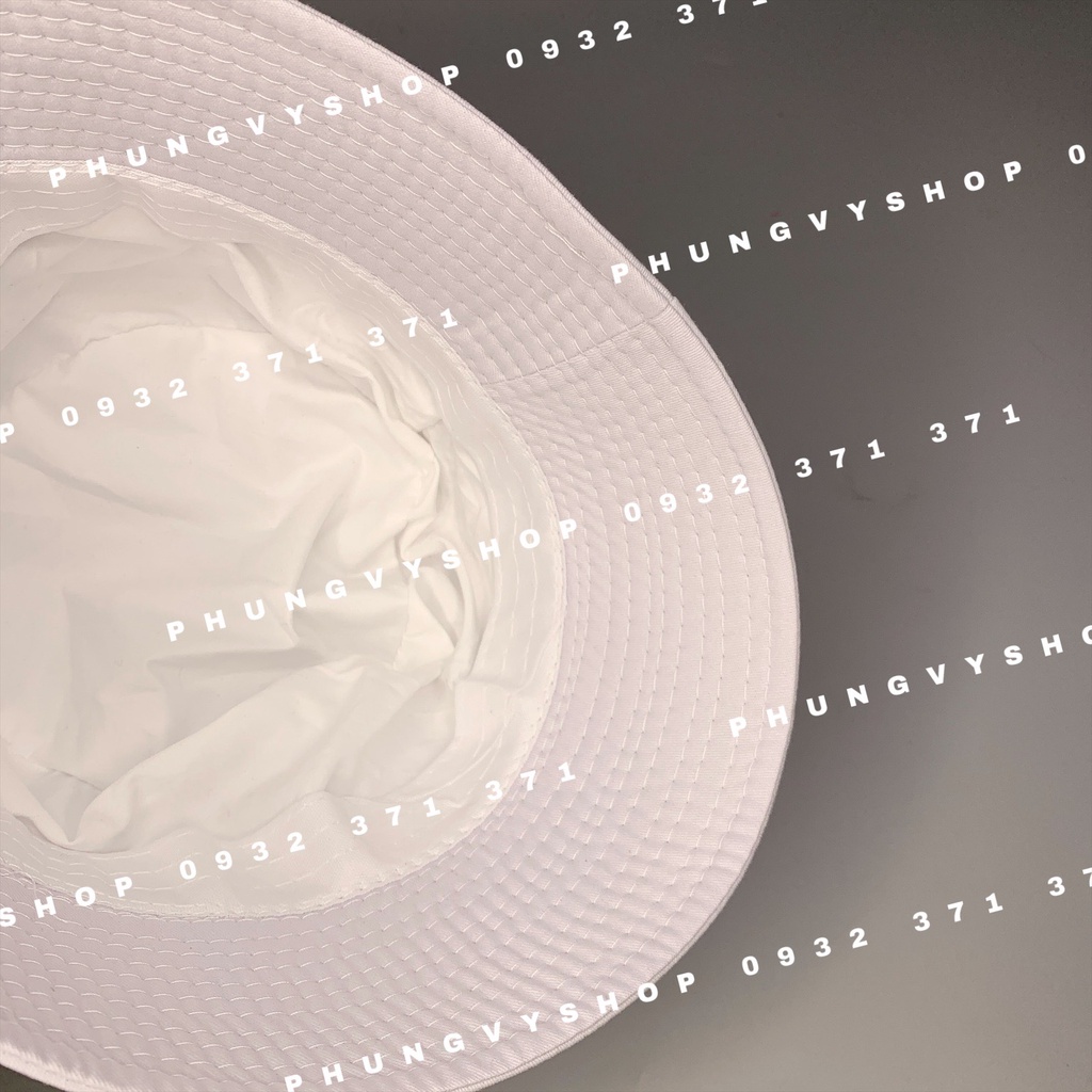 Mũ CỤP bucket tai bèo cực hot unisex nam nữ- CUP THÊU LÁ LOẠI VẢI KAKI - nón sụp vành basic đơn giản
