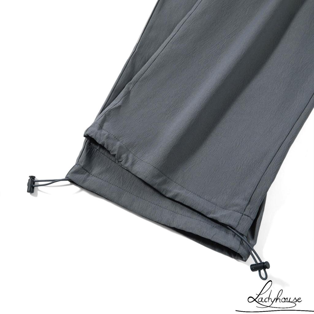 Quần Dài Dáng Suông Lưng Thấp Có Túi Bên Hông Màu Trơn Thời Trang Cho Nữ