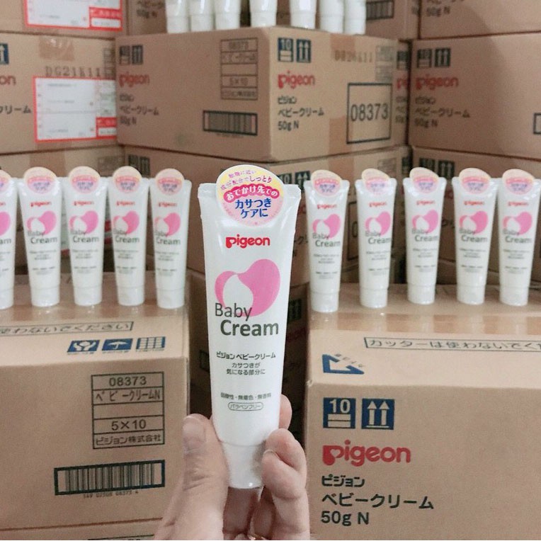 Kem Nẻ Cho Bé Dưỡng Ẩm Cho Bé Từ Sơ Sinh Pigeon Baby Cream Nhật Bản 50g