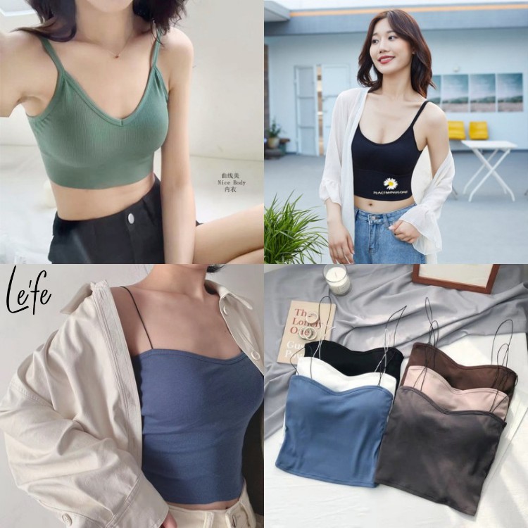 Áo Bra Nữ Cao Cấp 2 Dây Thun Tăm Lefe PK01 | BigBuy360 - bigbuy360.vn