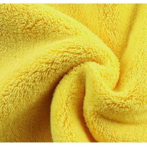 Khăn lau ô tô lau kính Microfiber chống XƯỚC màu vàng 2 lớp cao cấp siêu sạch siêu thấm SIêu dày (hàng loại 1)