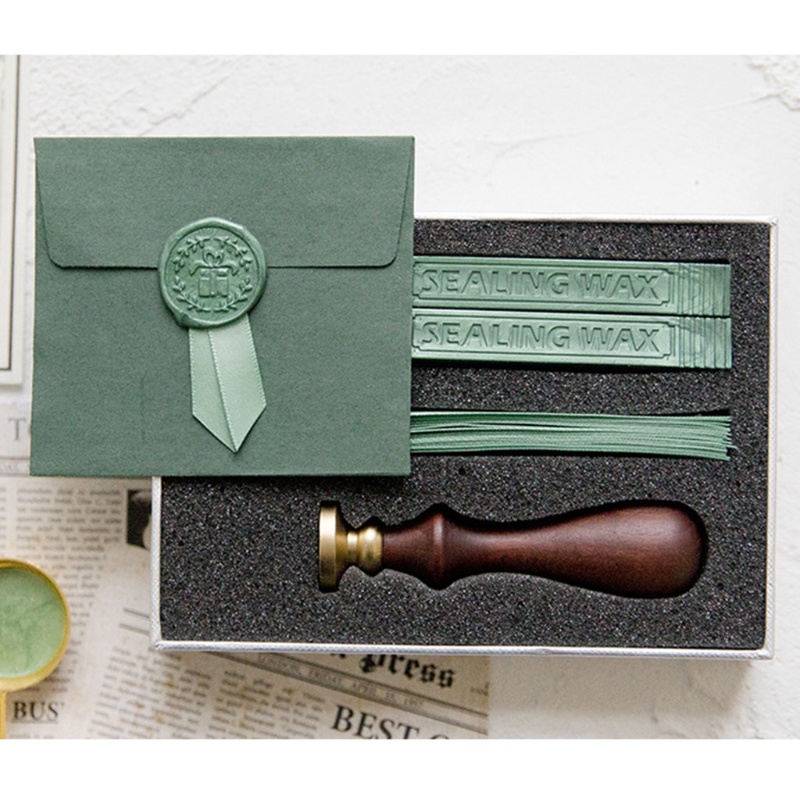 Bộ Dụng Cụ Đóng Dấu Sáp Niêm Phong Thiệp Thủ Công Diy