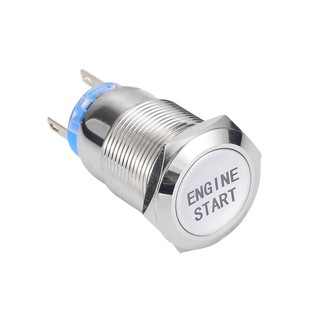 Công Tắc Khởi Động Xe Hơi Chống Nước 12V 19mm Có Đèn LED