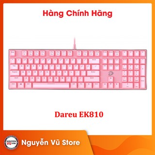 Bàn phím cơ Gaming DAREU EK810 Pink (MULTI LED) - Hàng Chính Hãng