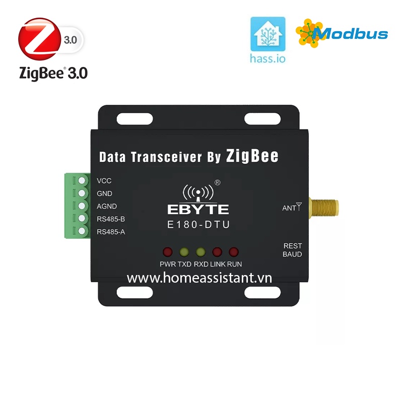 Bộ Router Zigbee To RS485 Modbus Ebyte E180-DTU (Hỗ trợ HomeAssistant)