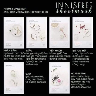 [Chính Hãng] Mặt nạ Innistree My Real Squeeze Mask (20ml)