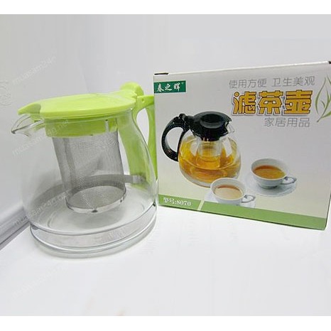  ẤM PHA TRÀ THỦY TINH LƯỚI LỌC 700ML