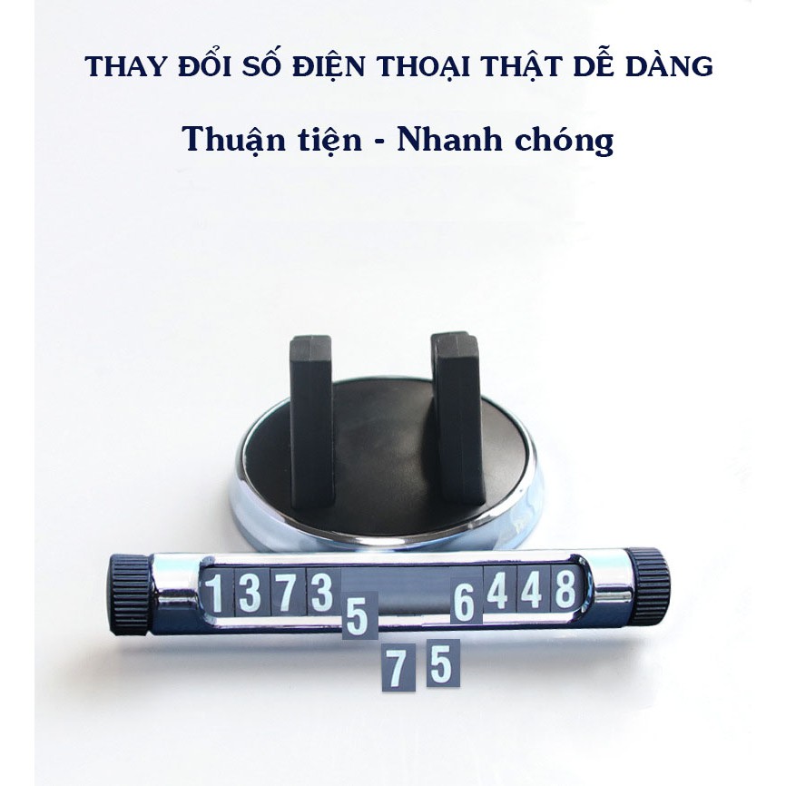 (GIÁ SỐC) Giá Đỡ Điện Thoại Đa Năng Xoay 360 Viền Bạc Titan Cao Cấp Kèm Thẻ Ghi Số Phát Quang Tiện Ích | BigBuy360 - bigbuy360.vn