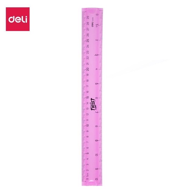 Thước kẻ nhựa dẻo 30cm - màu ngẫu nhiên-1 cây
