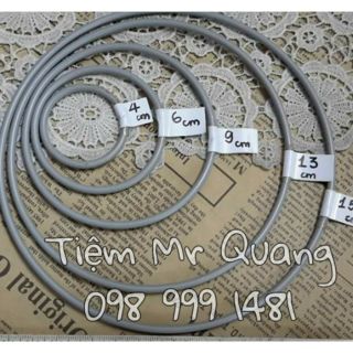 bộ 5 Vòng sắt làm Dreamcatcher, nguyên liệu handmade, nguyên liệu làm dreamcatcher, lông vũ, dây thừng, lông công...