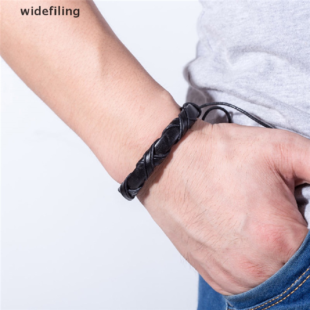 Vòng Đeo Tay Bằng Da Handmade Có Thể Điều Chỉnh Kích Thước Dành Cho Nam Và Nữ