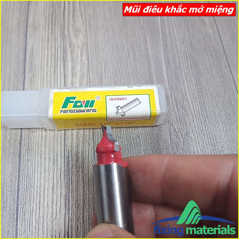 Mũi điêu khắc gỗ mở miệng