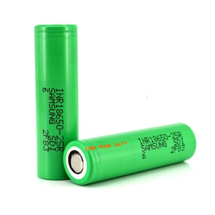 Pin Samsung 18650 25R 2500mAh Dòng Xả 20A Hàng Chính Hãng