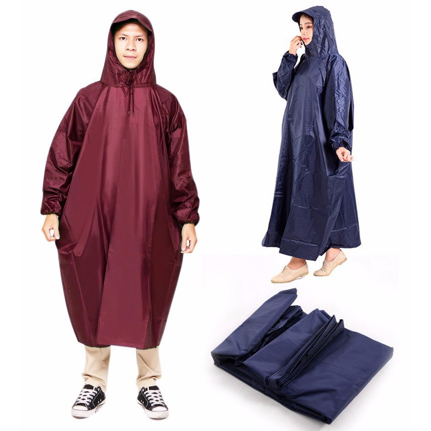 Áo Mưa phản quang Vải Dù  , Áo Mưa 2 Đầu, chống rách có kính che mặt cao cấp