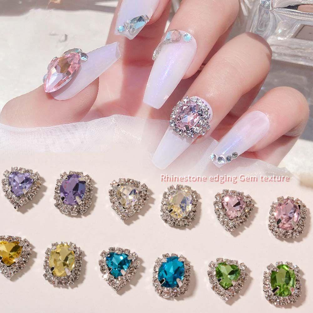 QQMALL Đá 3D Trang Trí Móng Tay Sang Trọng